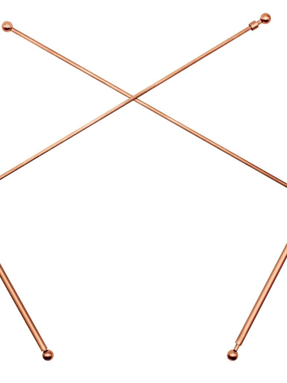 2X 99.9% Copper Dowsing Rod - Divining Rods with Box, Ghost Hunting, Water Divin
